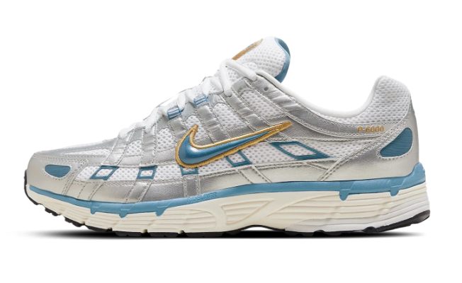 Nike P-6000 Sneakers – Metallic Silver / Aegean Storm