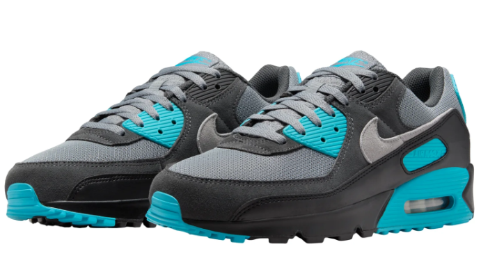 Nike Air Max 90 Sneakers – Cool Grey / Dusty Cactus / Black