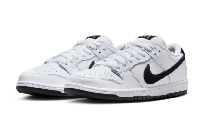 Nike SB Dunk Low Pro Sneakers – White / Black / White