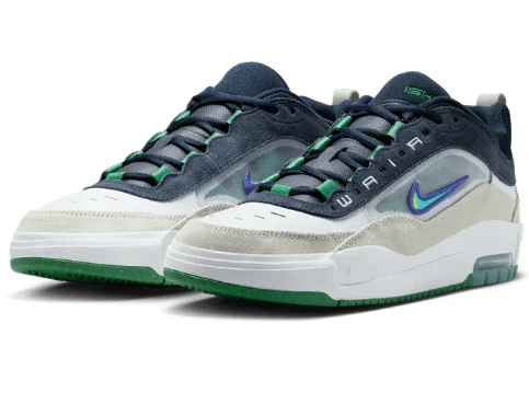 Nike SB Air Max Ishod Wair Skate Shoes – Navy / Cream / Green