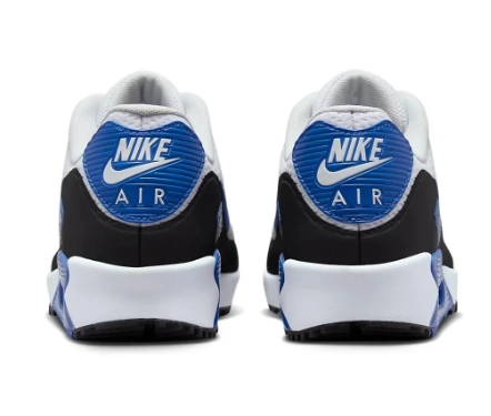 Nike Air Max 90 Men's Golf Shoes – White / Grey / Blue